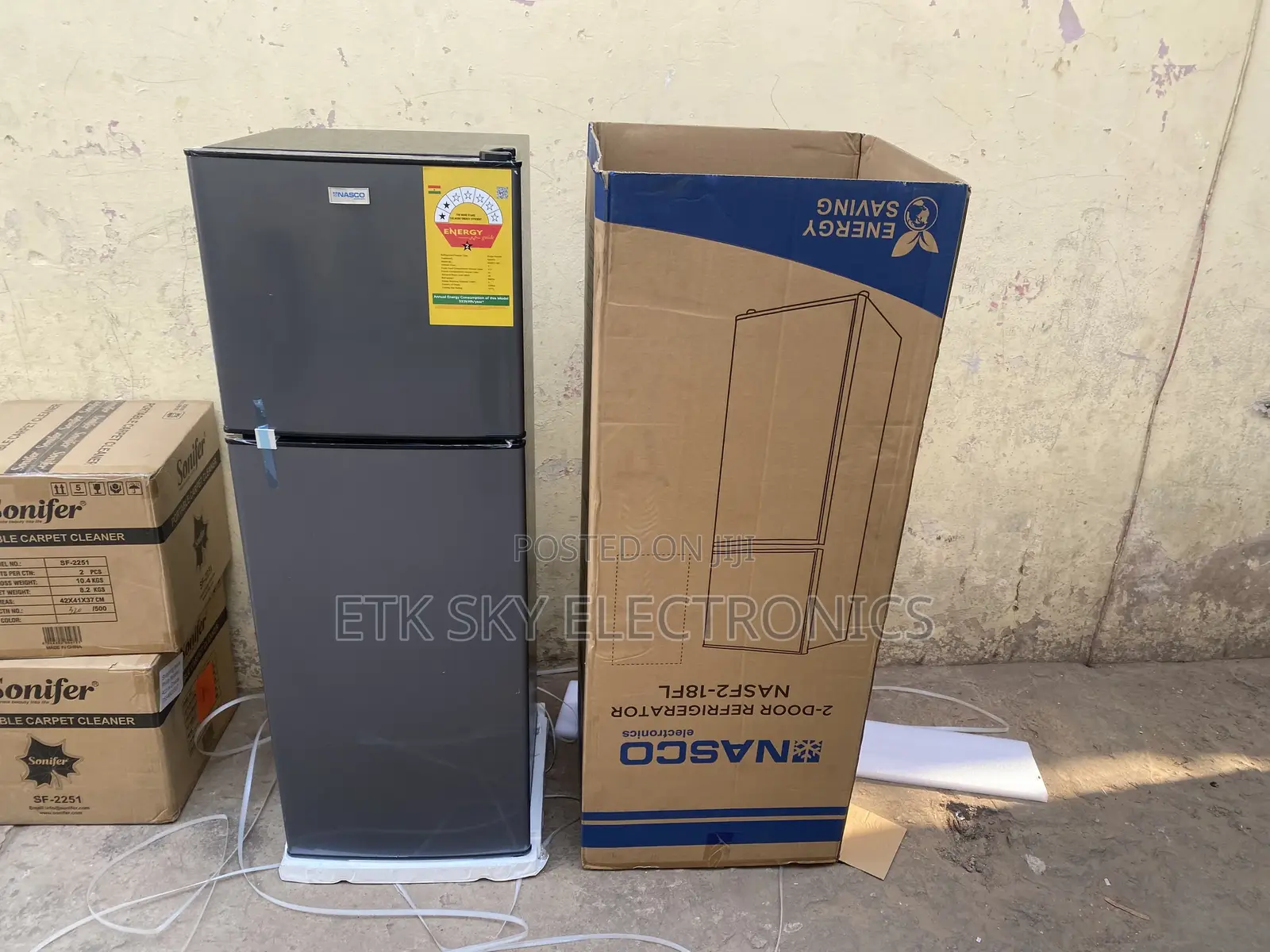 Modernistic Nasco 136liters Double Door Fridge