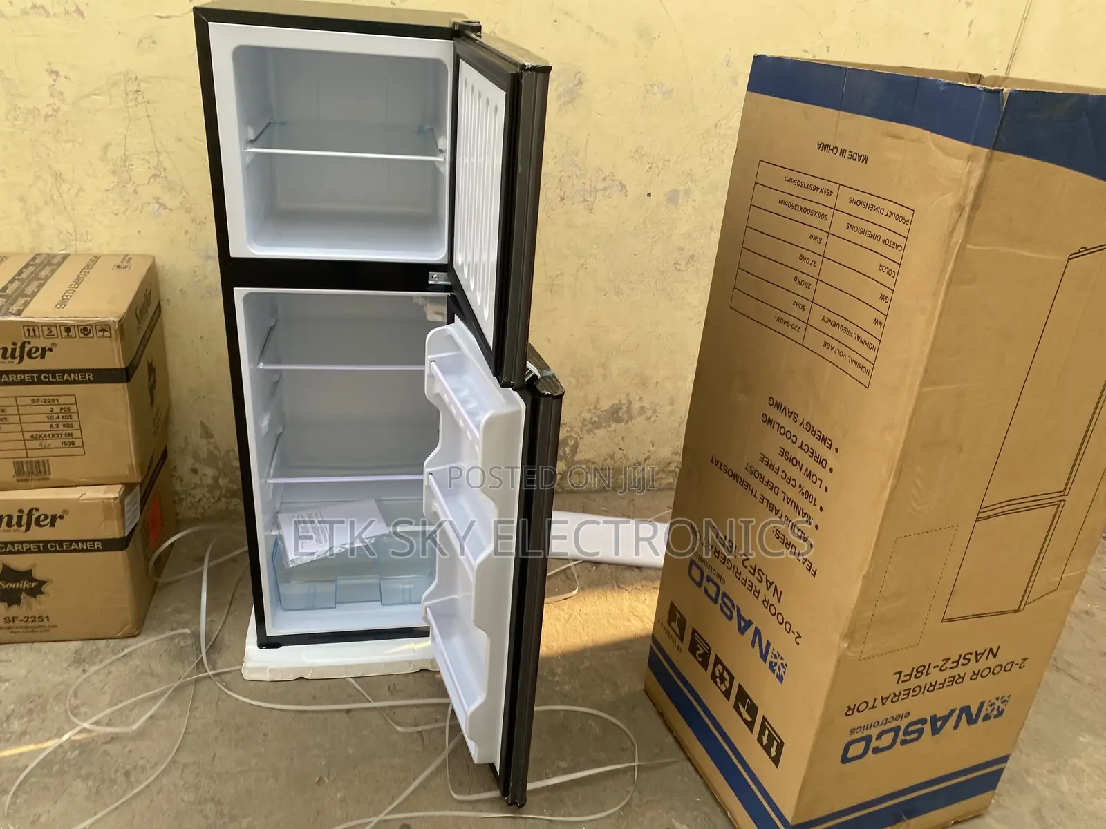 Modernistic Nasco 136liters Double Door Fridge