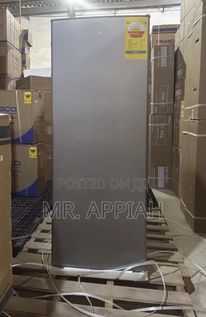 Sealed in Box TCL 168liters Single Door Upright Standing Freezer.
