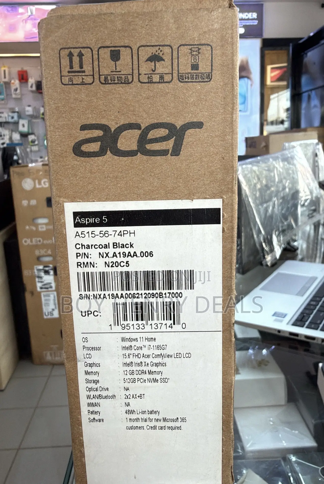 New Laptop Acer Aspire 5 12GB Intel Core I7 SSD 512GB