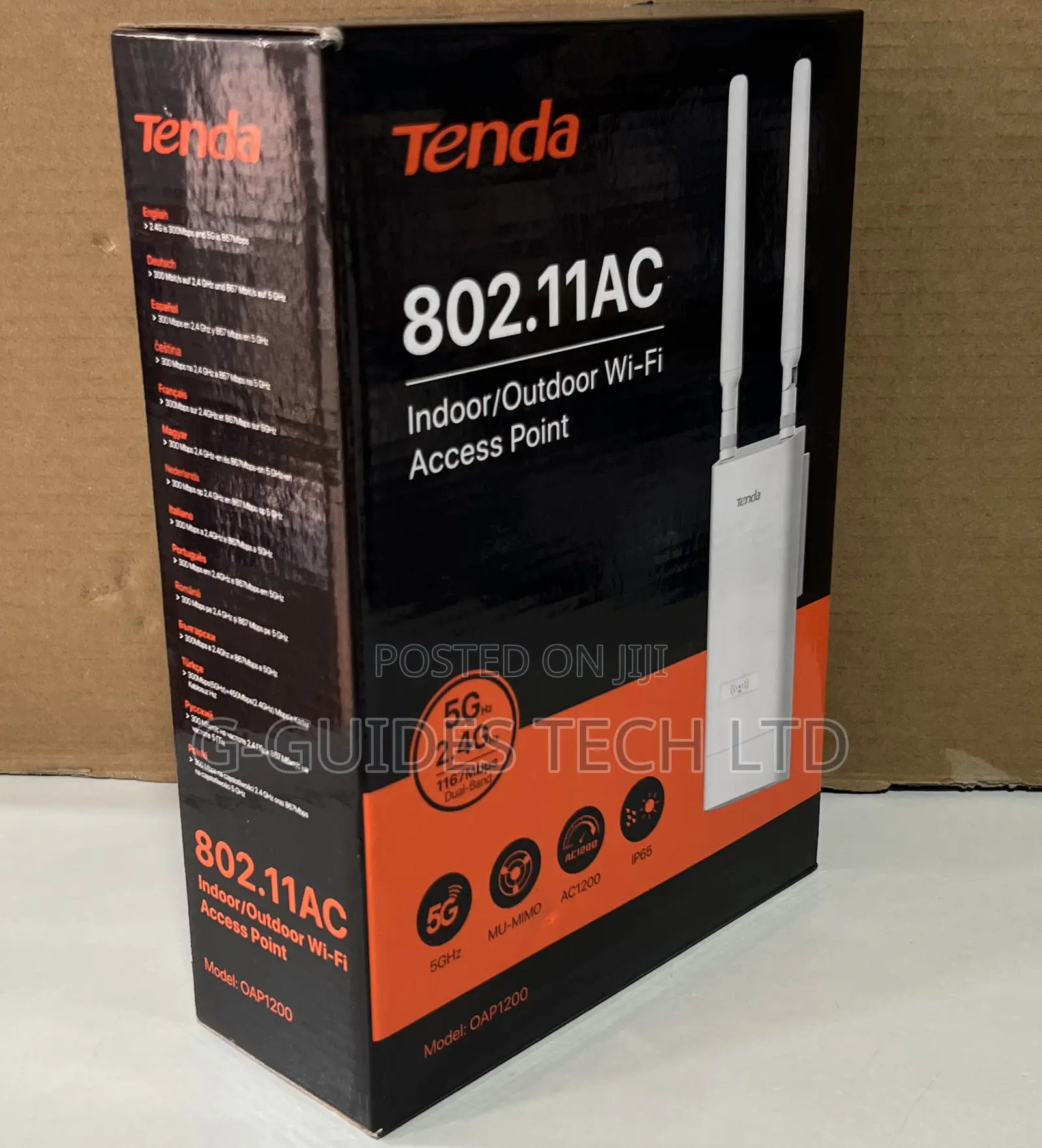 Tenda Ac1200 Dual-Band Indoor/Outdoor Wi-Fi Access Point Oap1200