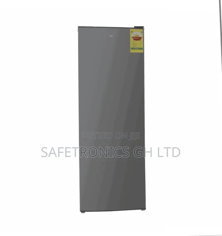 TCL Fast Cooling 168 Liters Singledoor Upright Electric Grey Freezer