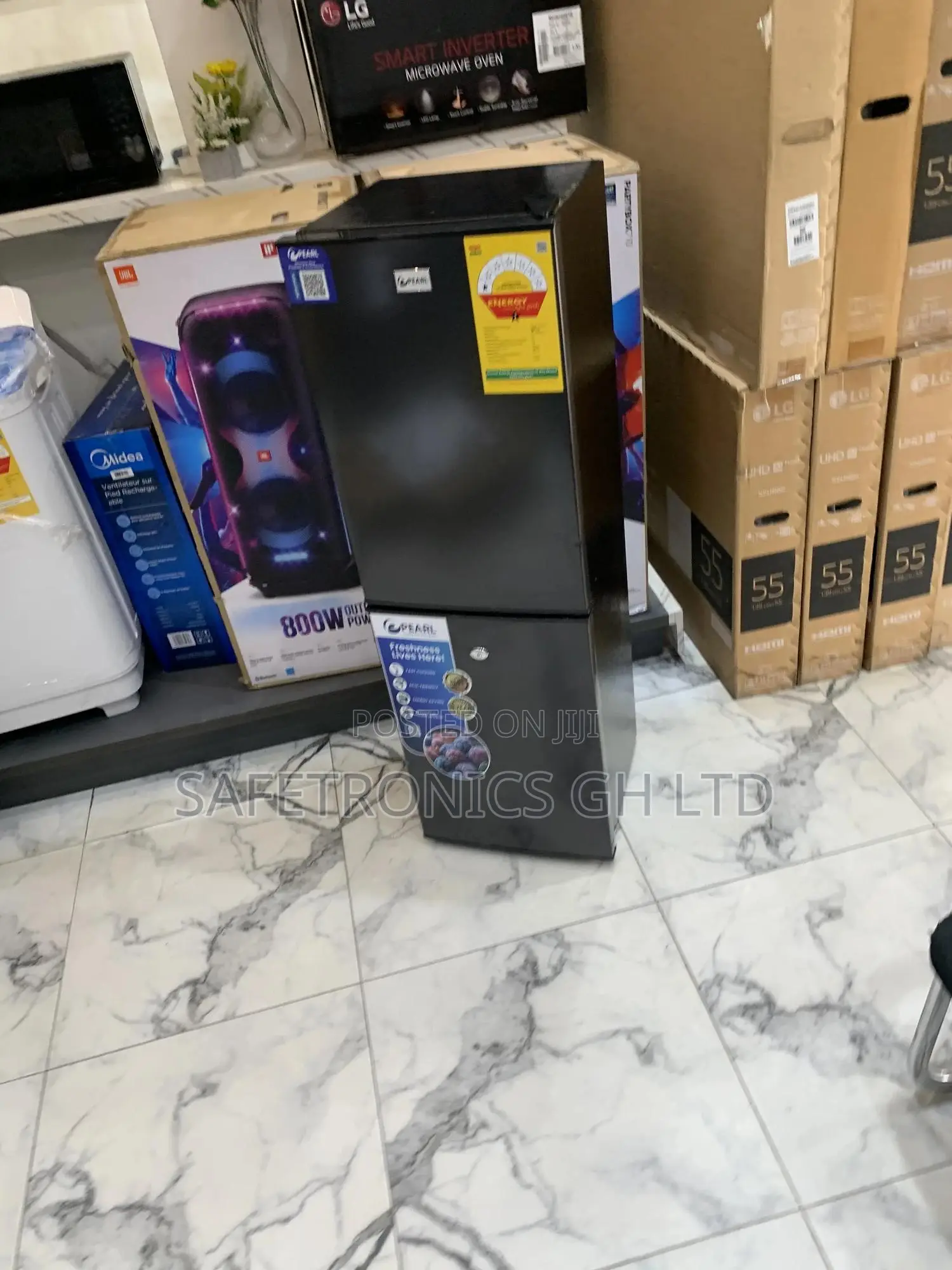 Long Lasting Pearl Pf-144b Bottom Mount 102 Liters 2 Doors Fridge