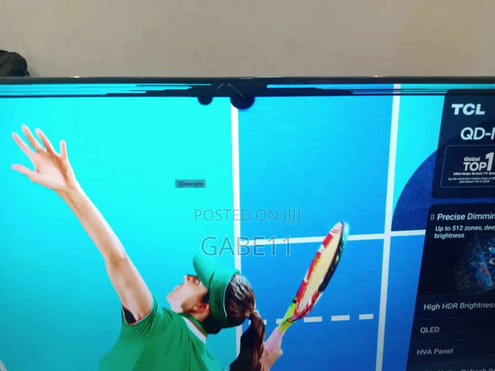 New TCL 144hz Gaming Tv Qd Miniled With Tiny Crack Due to Shipping