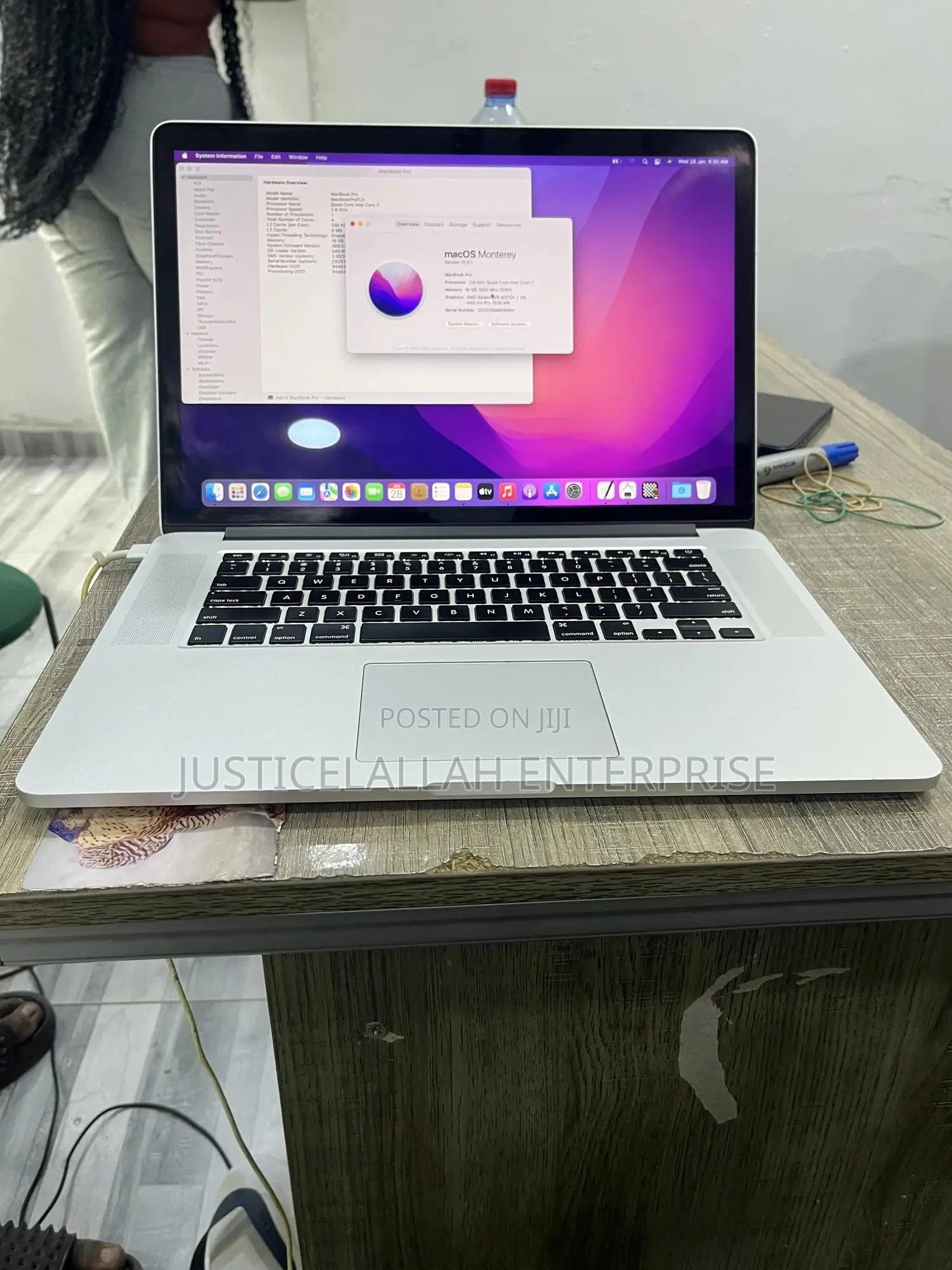 Laptop Apple MacBook Pro 2016 16GB Intel Core i7 SSD 512GB