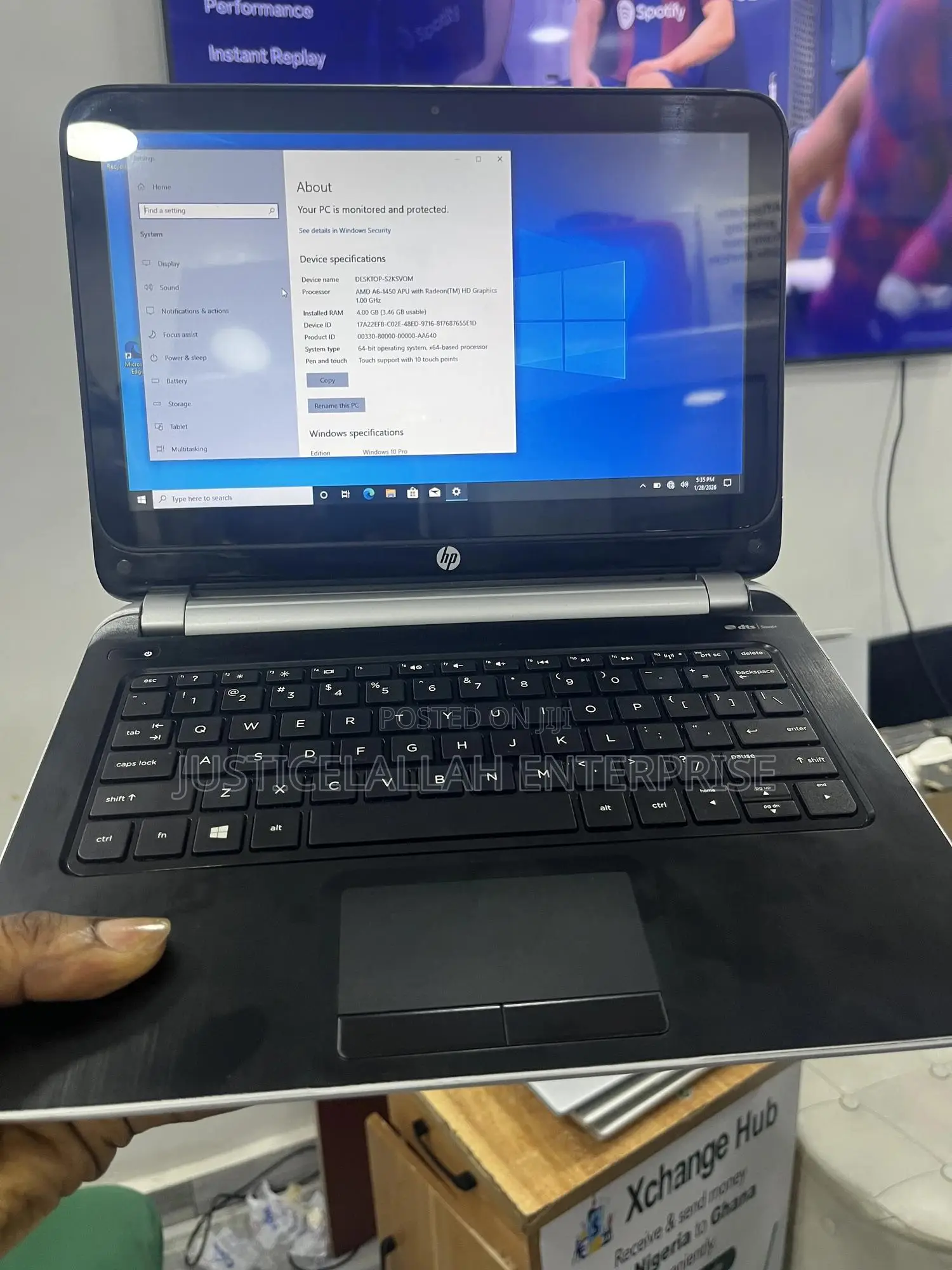 Laptop HP 215 G1 4GB AMD A6 HDD 320GB