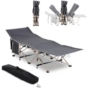 Portable Folding Camping Cot Reclining Lounge Bed