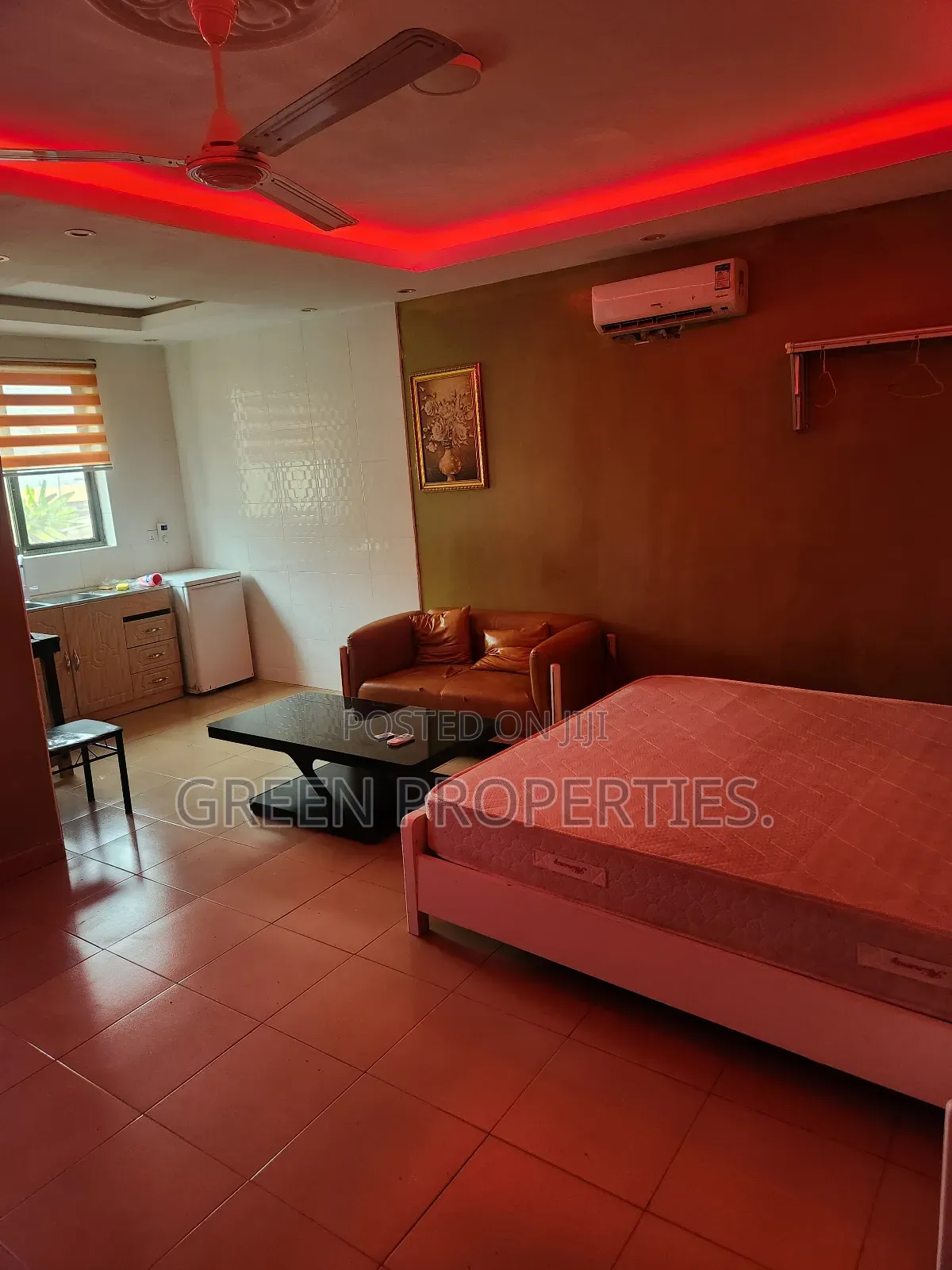 Furnished 1bdrm Apartment in Green Properties, Nungua for rent