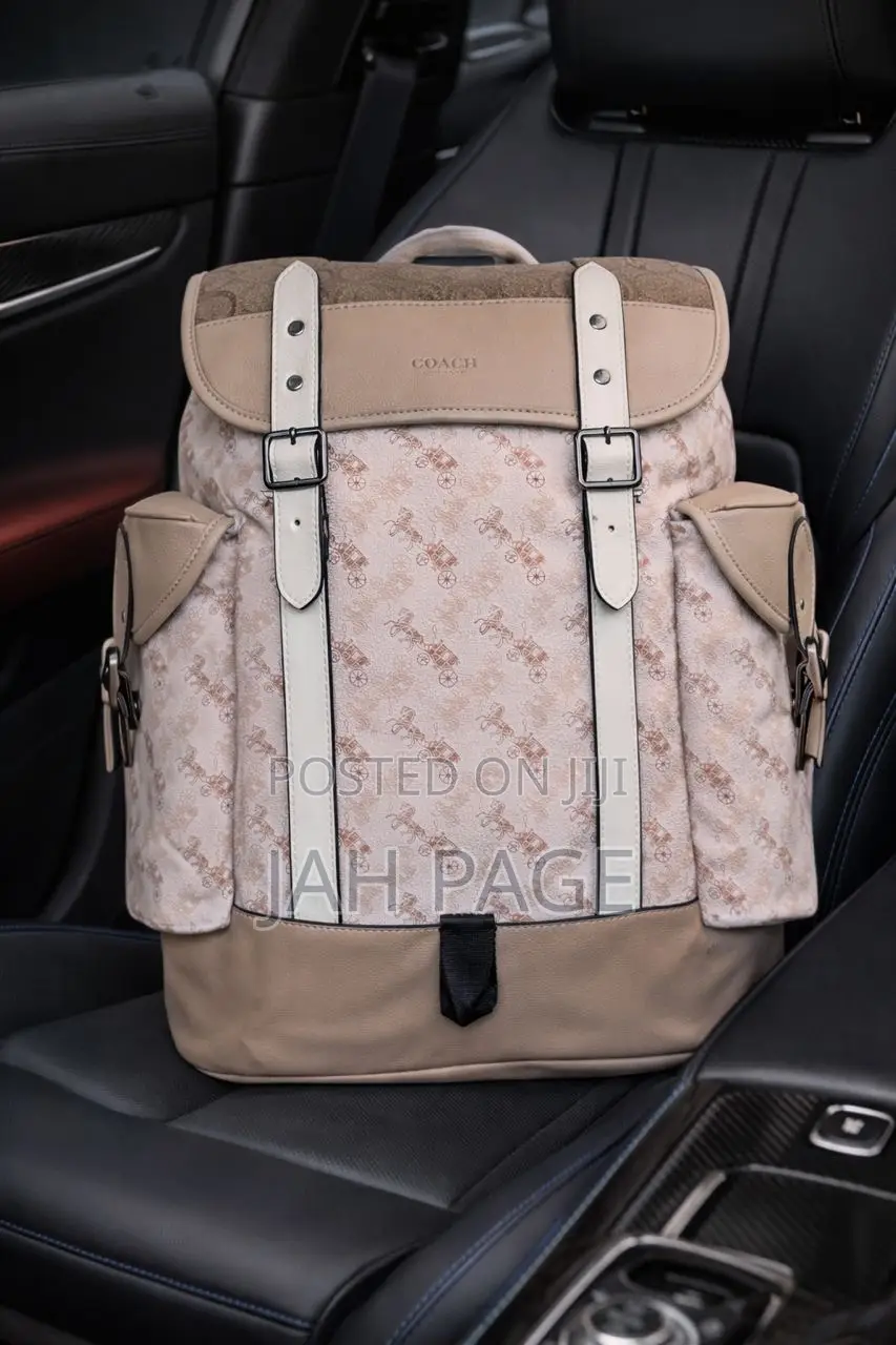 *Coach Backpack in Refined Pebble Leather and Smooth Calf Leather