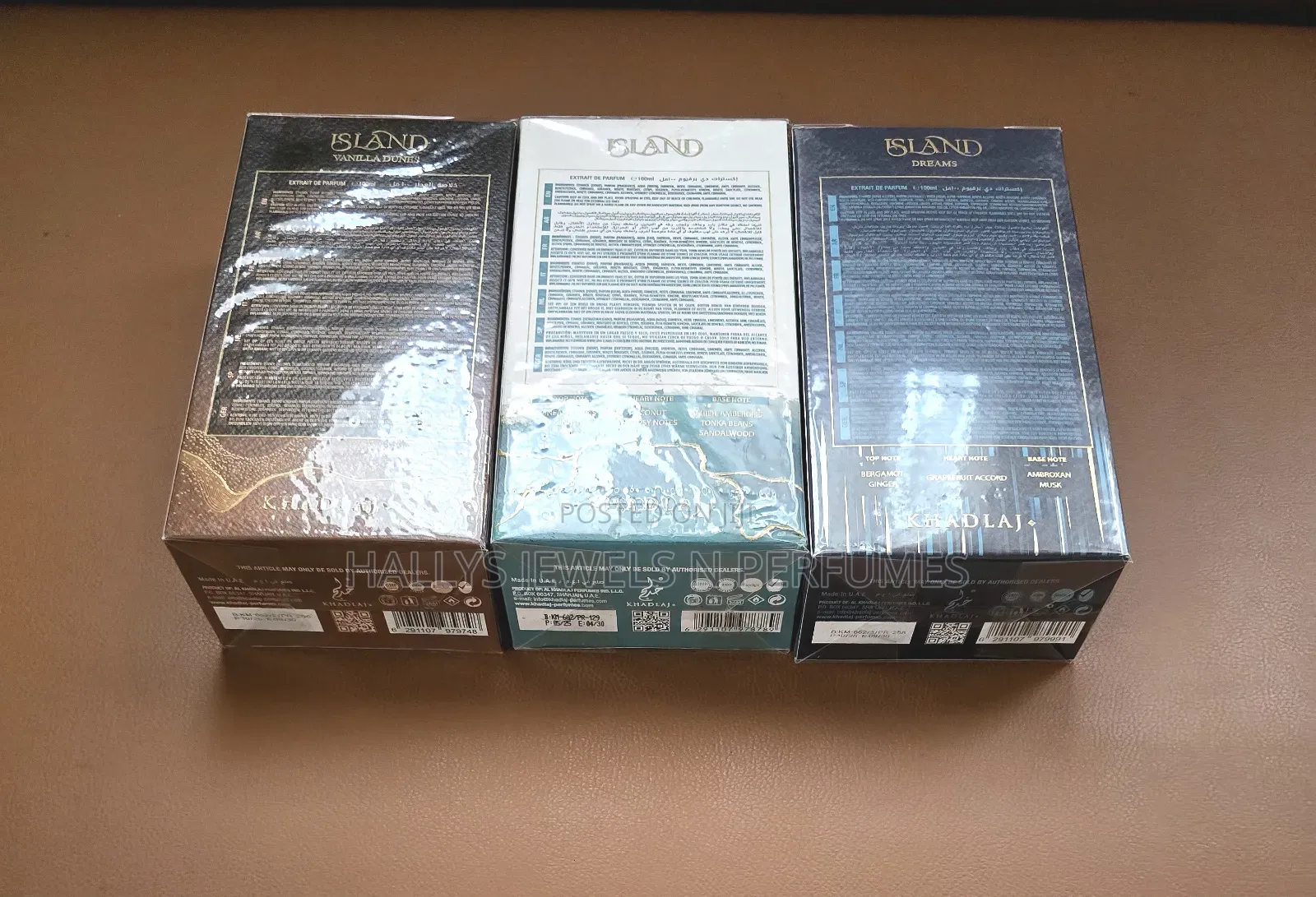 Island (Dreams, Vanilla Dunes) Perfumes by Khadlaj, 100ml, Unisex