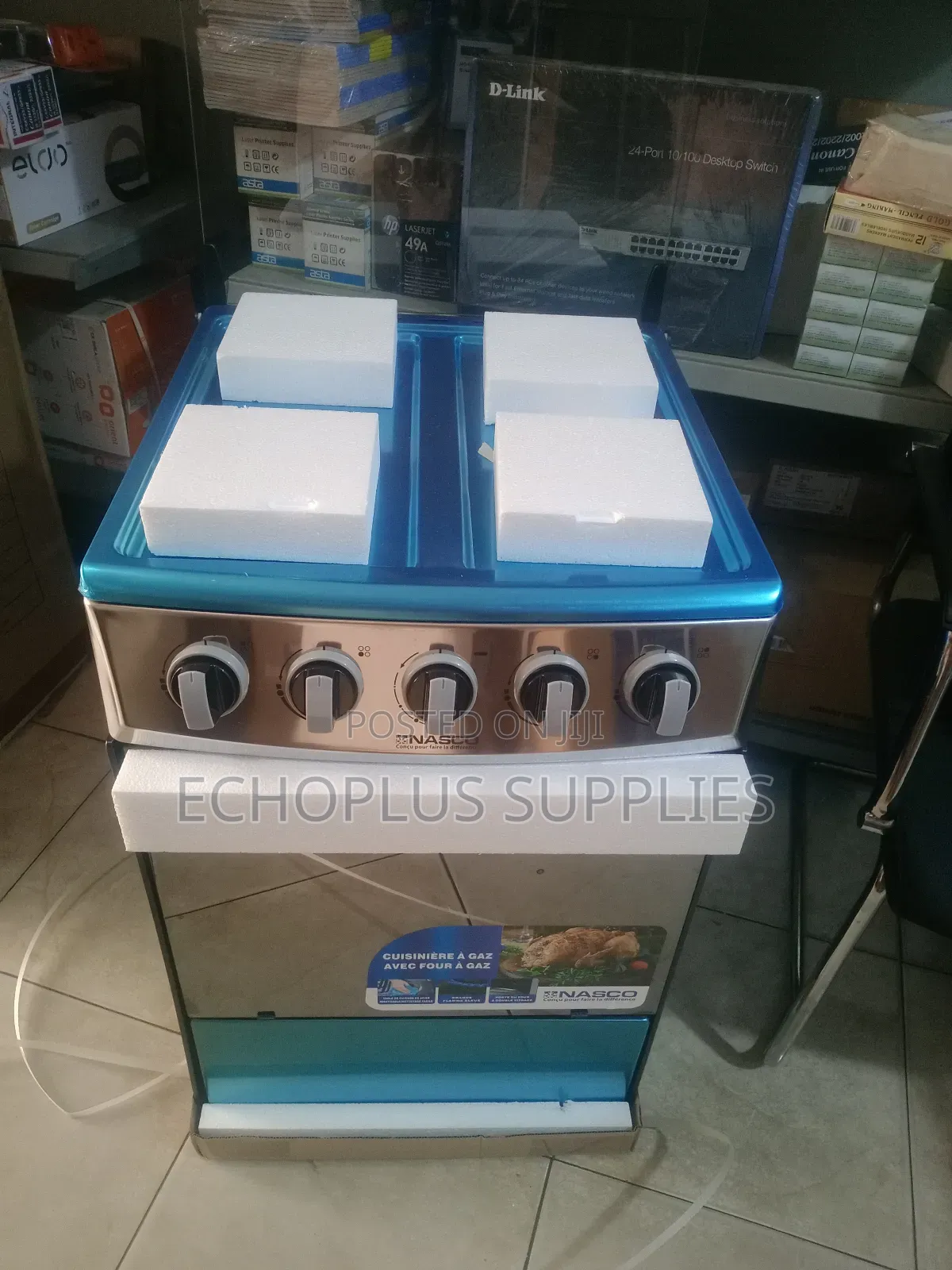 Nasco 4 Burner Gas Cooker Oven With Grill