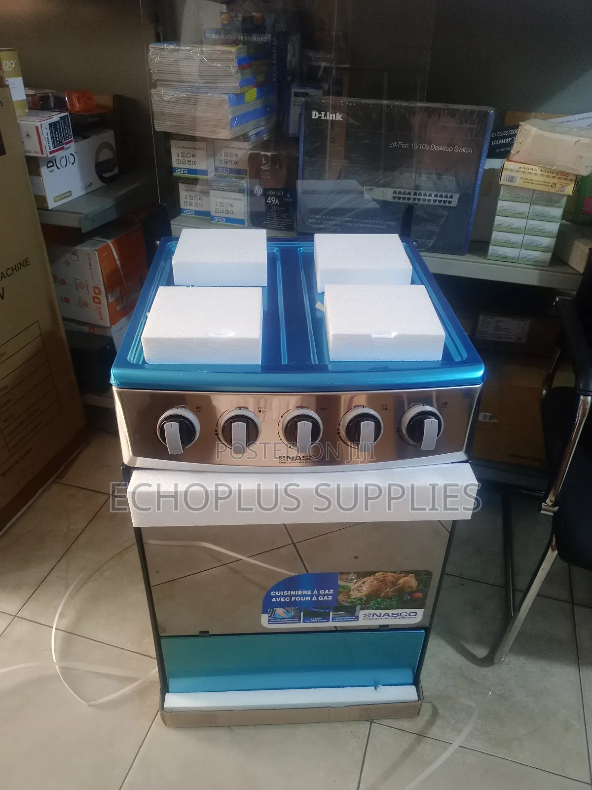 Nasco 4 Burner Gas Cooker Oven With Grill