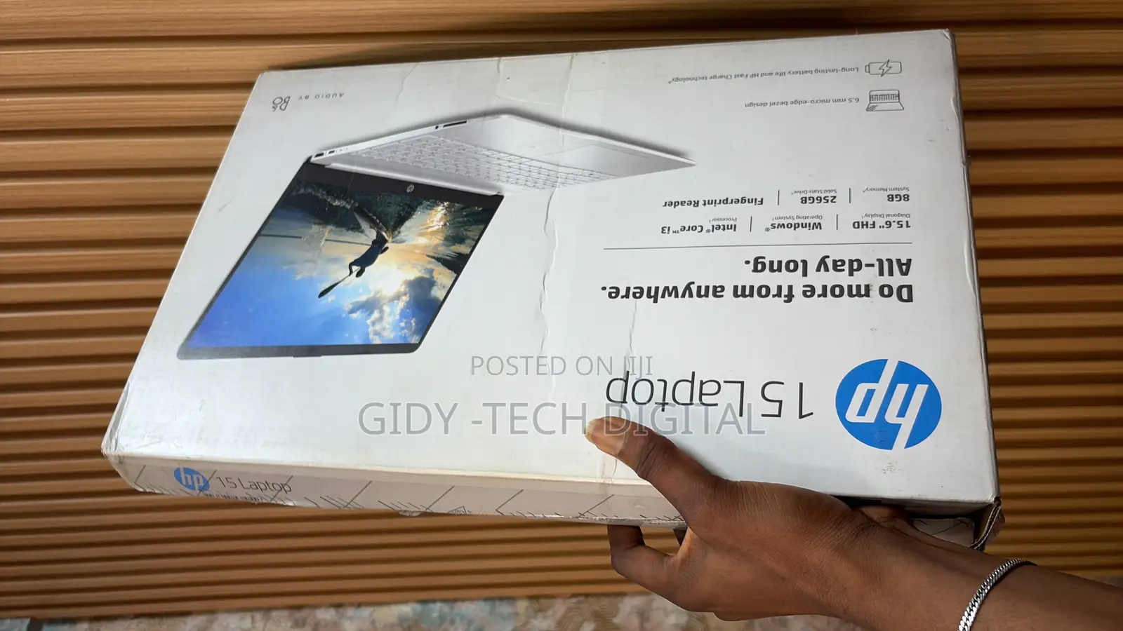 New Laptop HP 15 8GB Intel Core I3 SSD 256GB