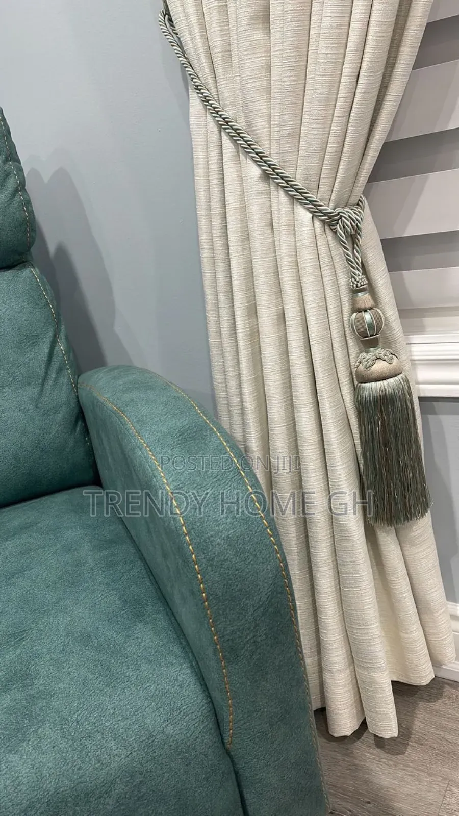 Elegant Curtains Tie-Backs Holdbacks With Tassel Home Office Decor