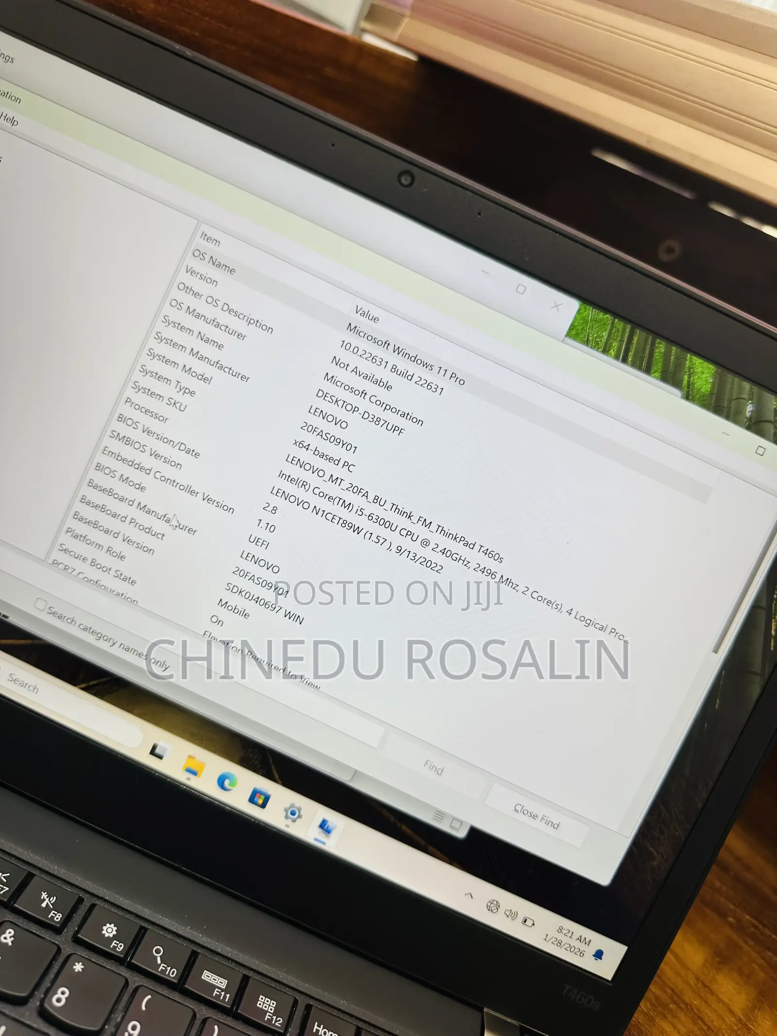 Laptop Lenovo ThinkPad T460s 8GB Intel Core I5 SSD 256GB