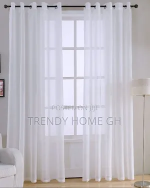 Elegant White Voile Curtains Light Airy Window Drapes