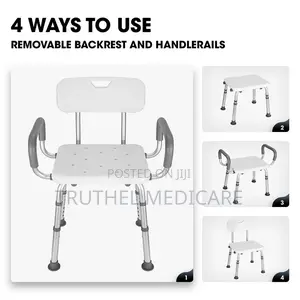 Bathroom Shower Seat - With Backrest/Armrest