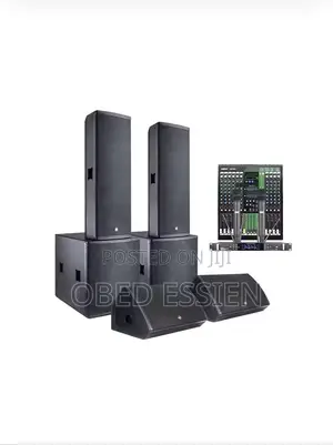 A Set Of Speakers And Amplifiers