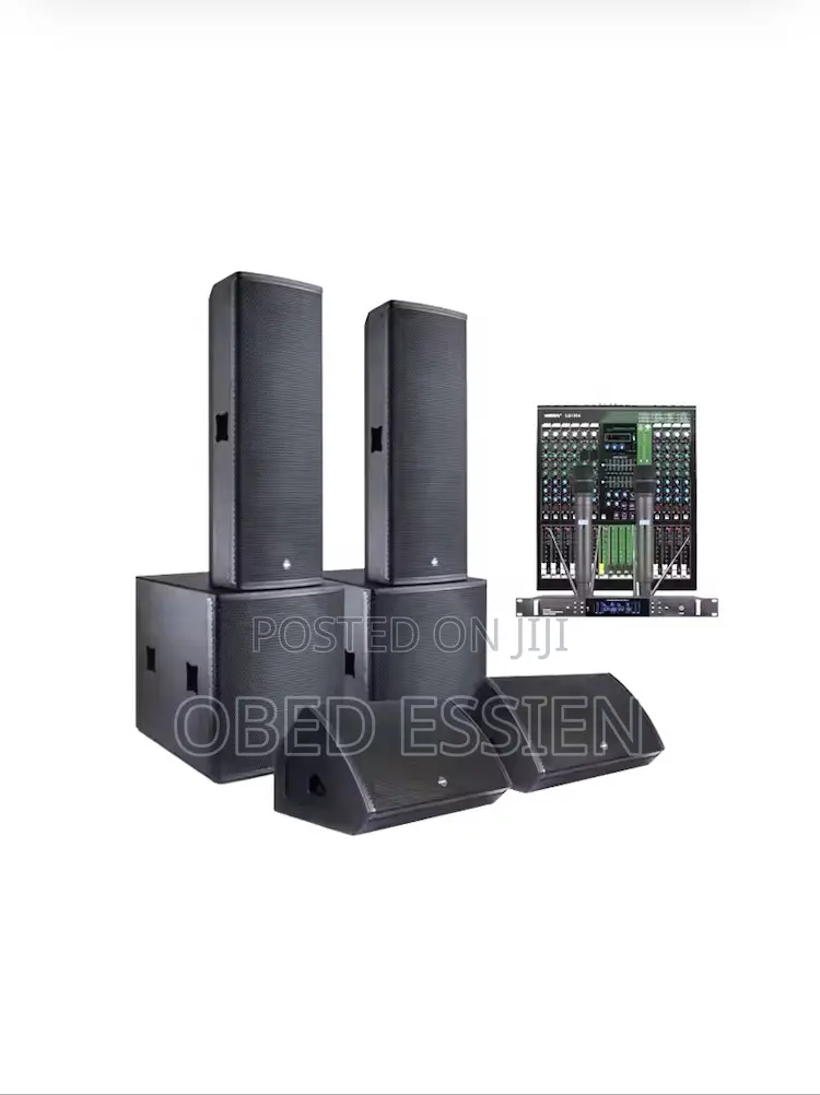 A Set Of Speakers And Amplifiers