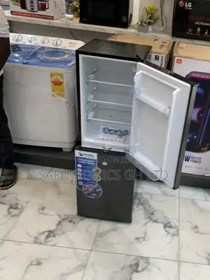 Get Best 2 Doors Bottom Mount 102 Liters Pf-144 Dark Grey Fridge