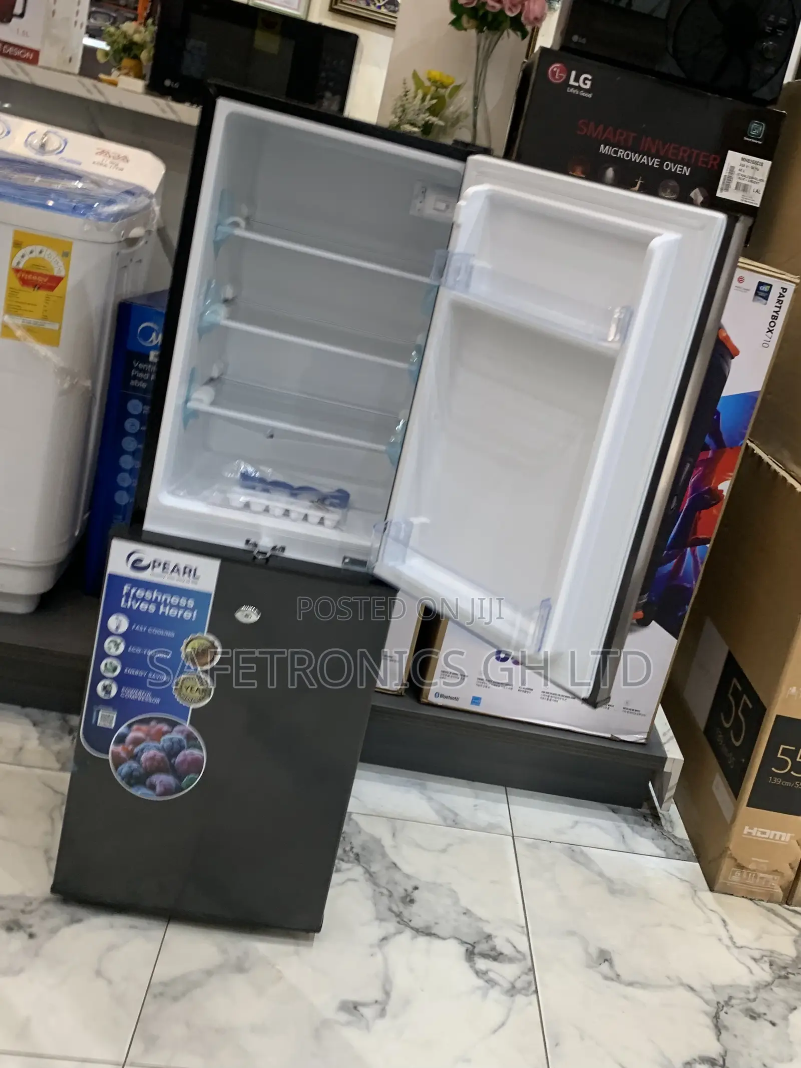 Kindly Buy Dark Grey Bottom Mount 102 Liters Pf-144 Fridge
