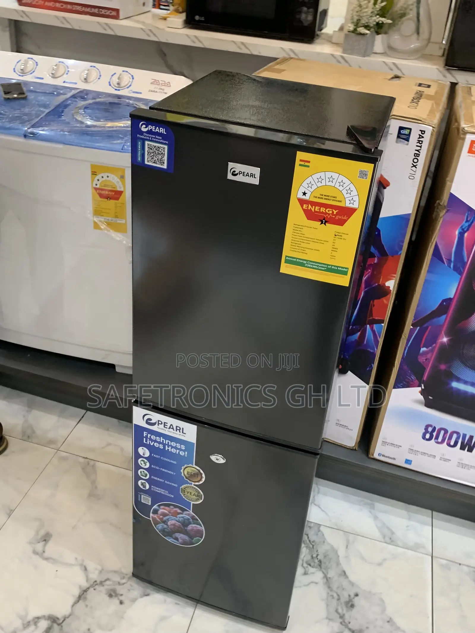 Unique Best Pf-144b Bottom Mount Pearl Dark Grey 102l Fridge