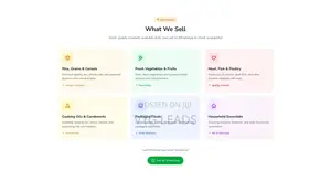 Food Retailer Landing Page - Customers Call or Whatsapp You