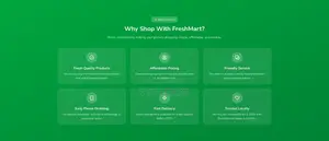 Food Retailer Landing Page - Customers Call or Whatsapp You