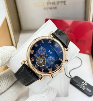 Luxury Automatic Patek Philippe Men’S Watch With Leather Strap