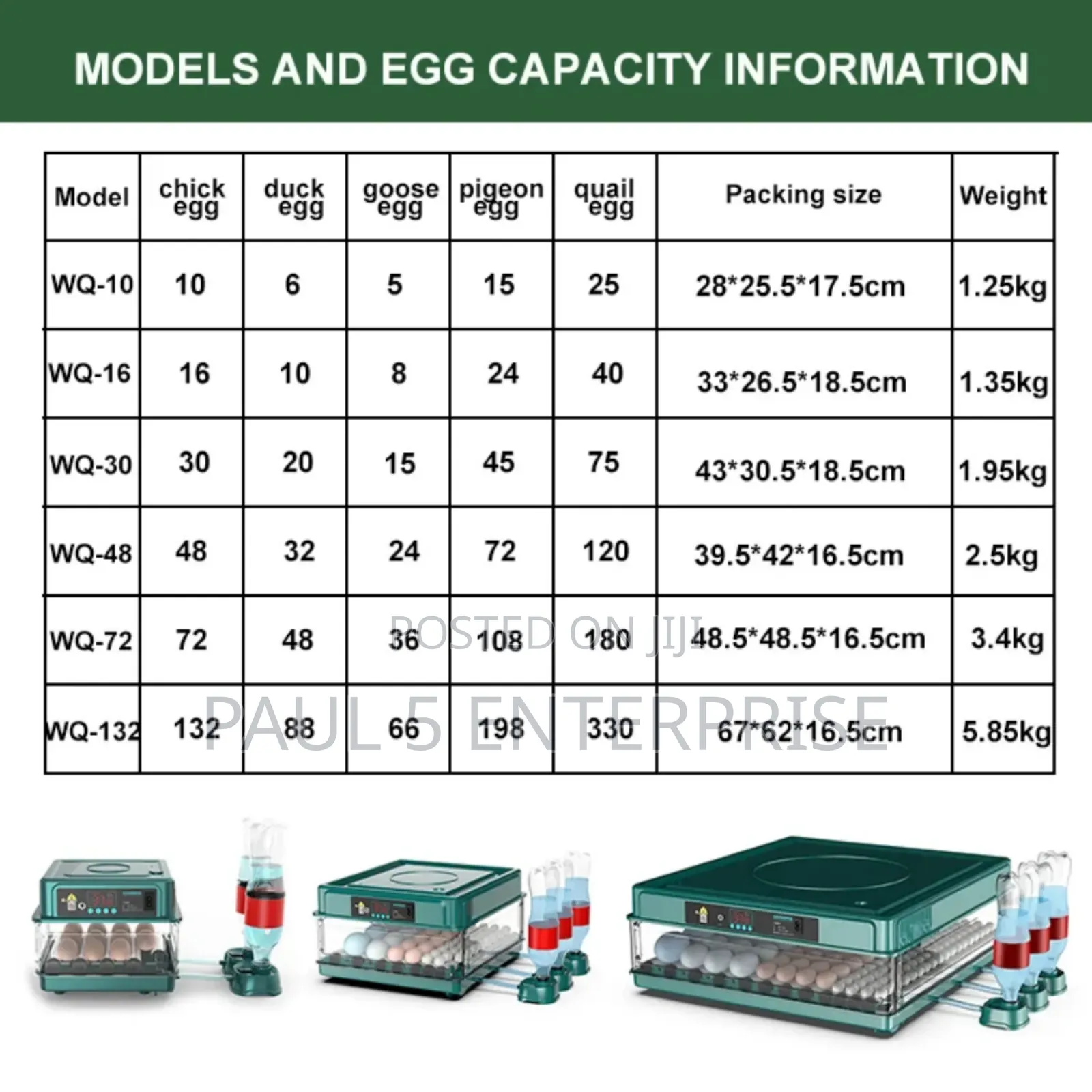 72eggs Incubator Wholesale and Retail Fully Automated With Dual Power
