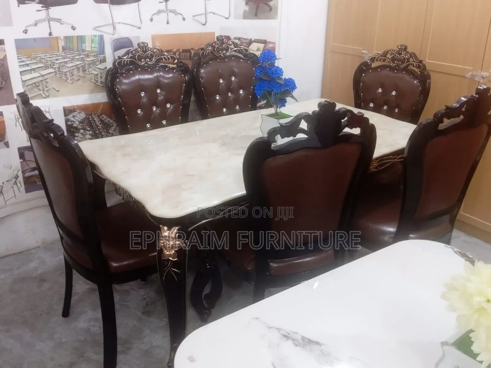 Heavy Marble 6 in 1 Dinning Table