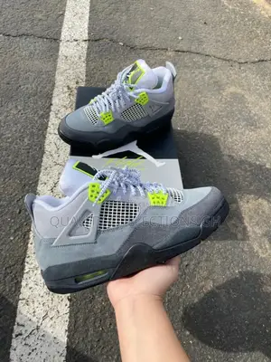 Jordan 4 Cool Grey Neon