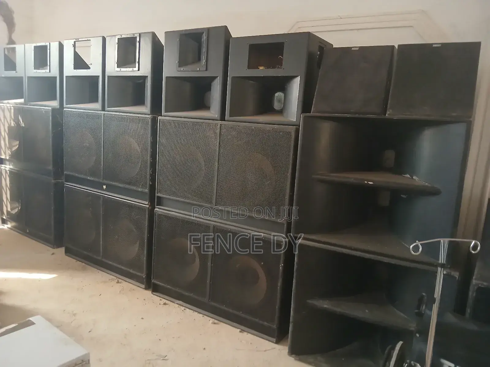 Speakers, Mid, and Tweeters Set (2 Speakers, 1 Mid, and 2 Tweeters)
