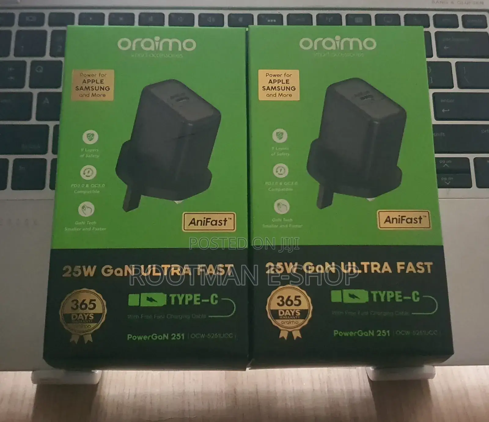 Quality 25w Oraimo Charger (Complete)