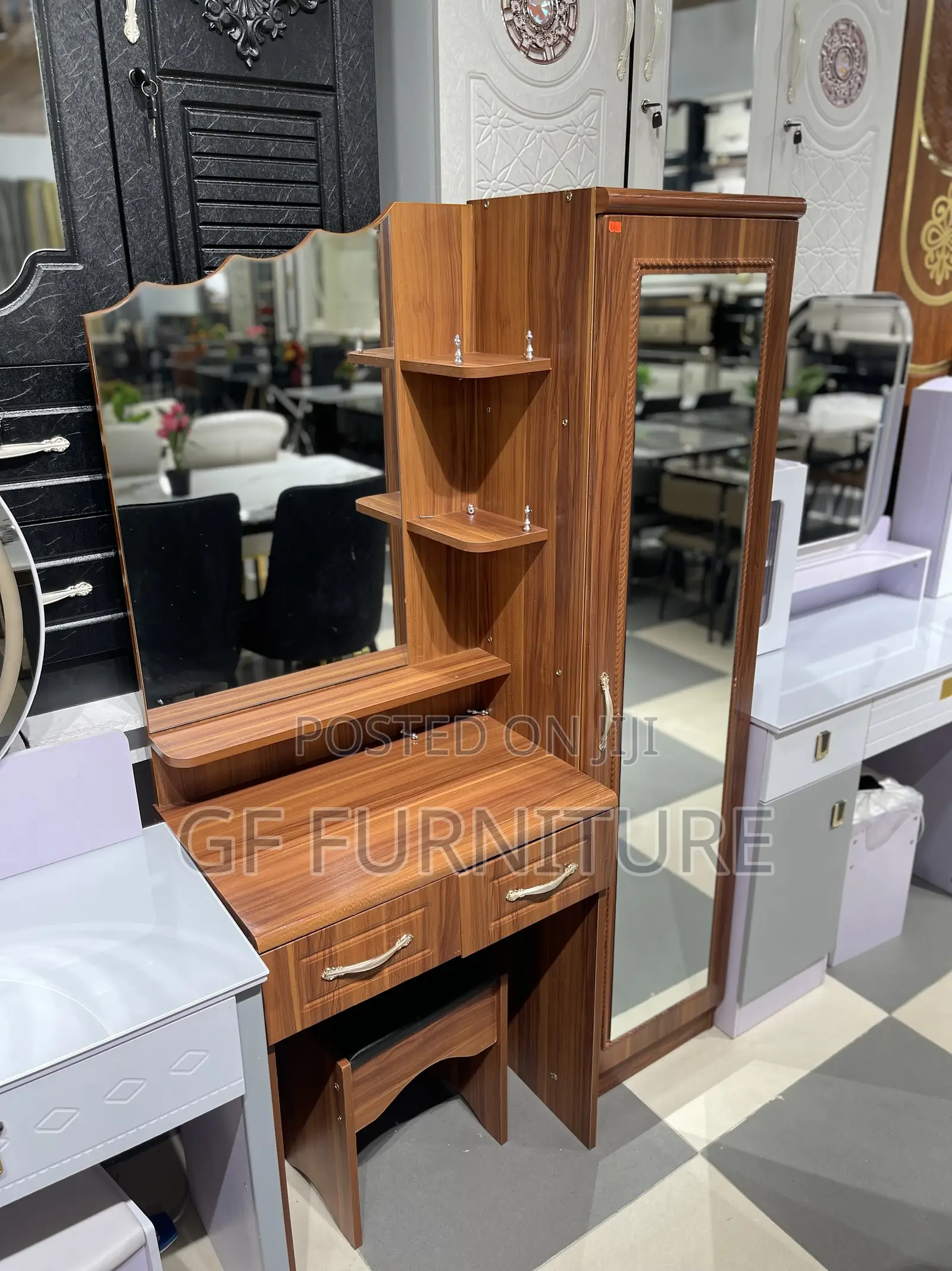 Dressing Mirror With Cabinet