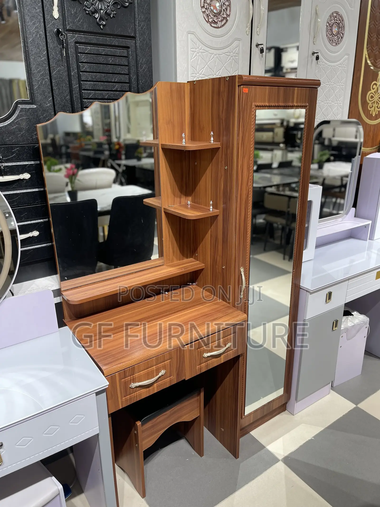 Dressing Mirror With Cabinet