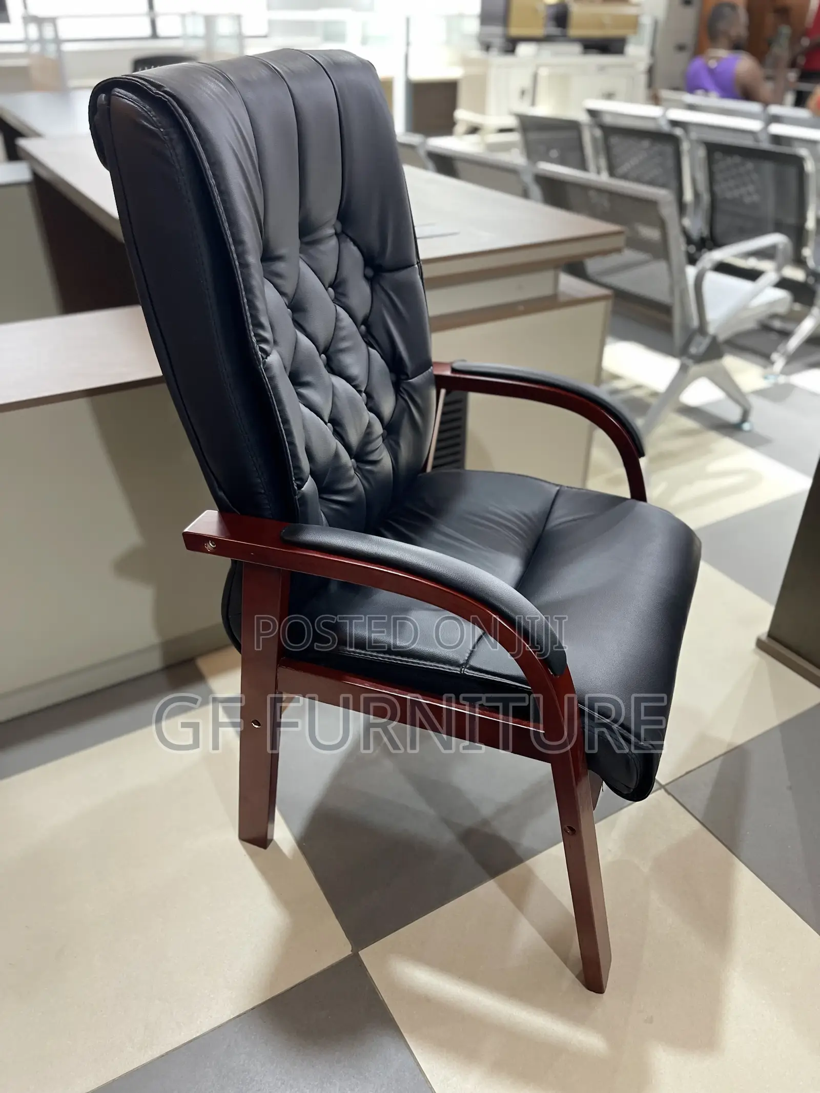 Premium Executive Wooden Visitor Chair