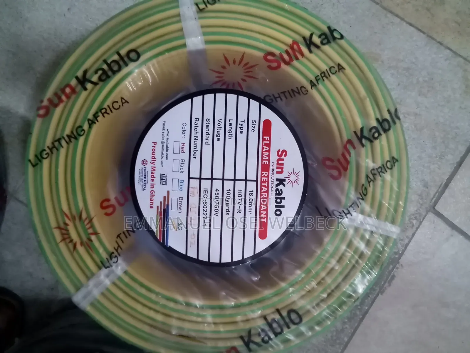 Electrical Cable 16mm