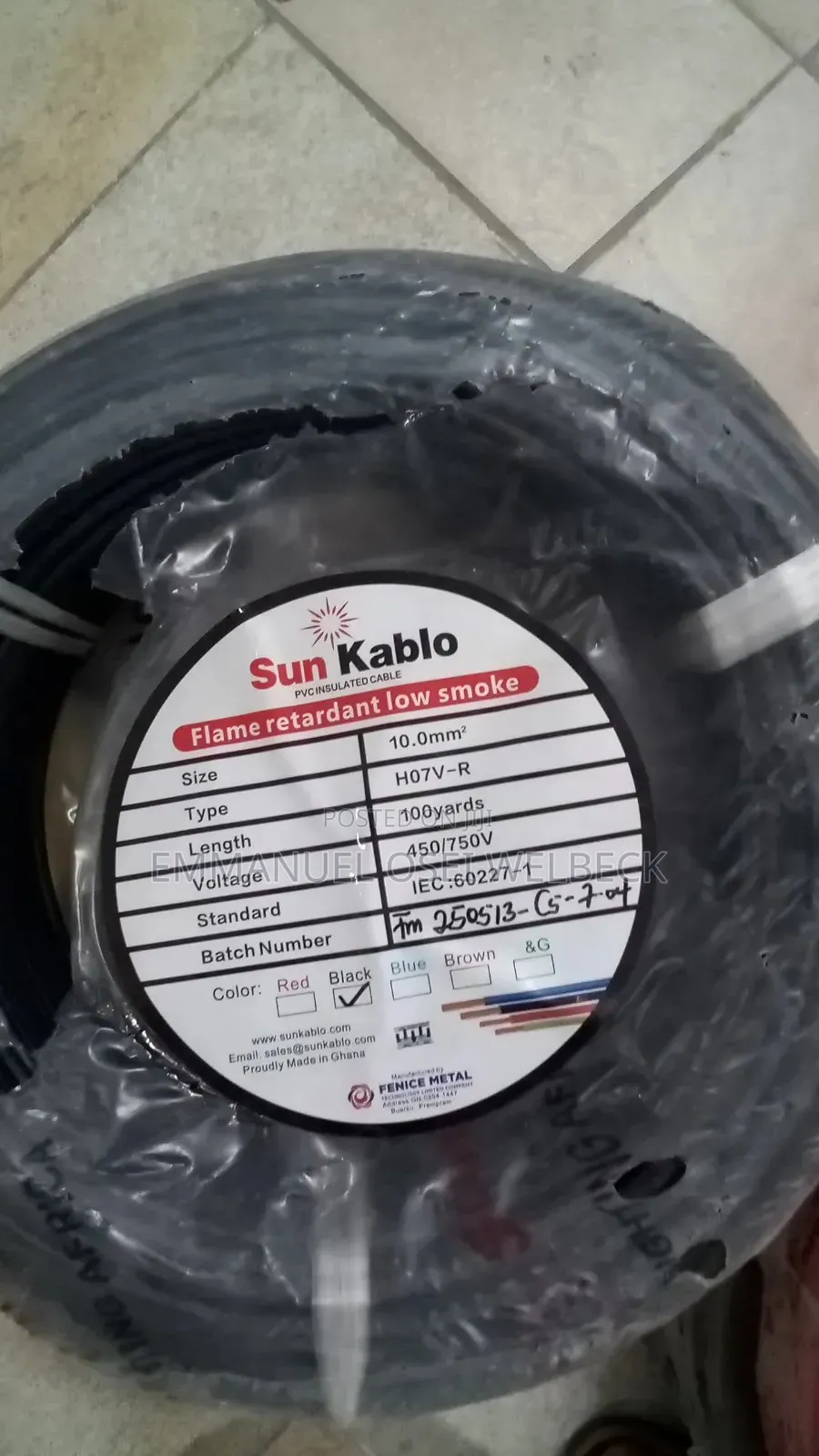 Cable 10mm
