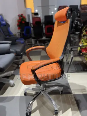 Vibrant Orange Executive Ergonomic Swivel Chair