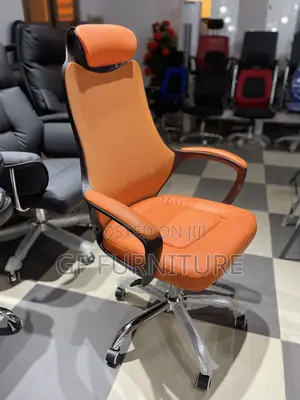 Vibrant Orange Executive Ergonomic Swivel Chair
