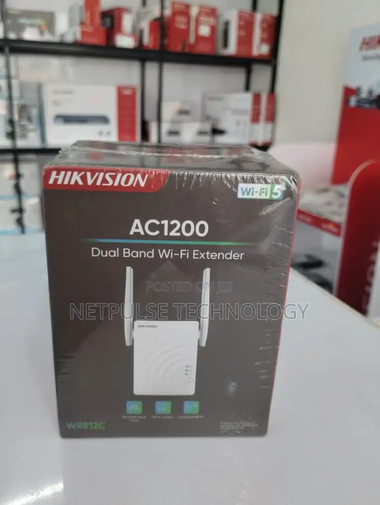 Hikvision Ac1200 Dual Band Wi-Fi Extender Ds-3wre12c