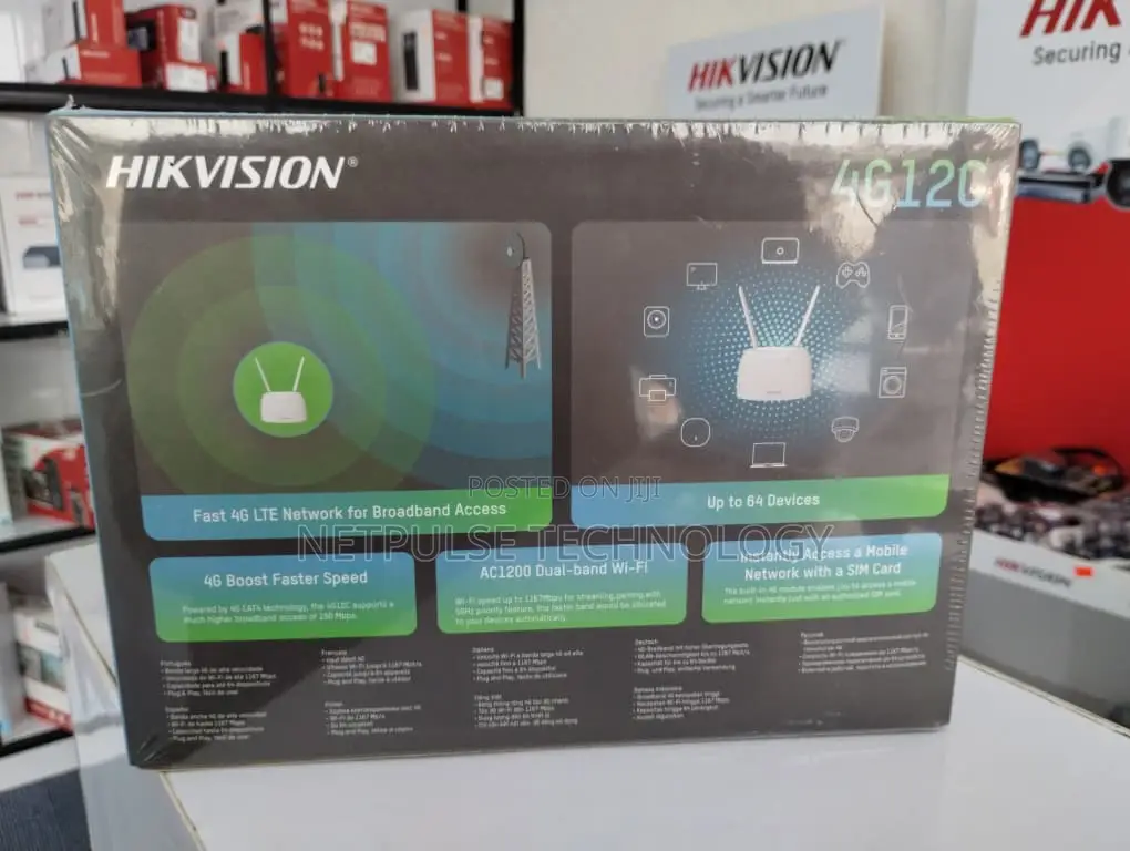 Hikvision 1200mbps 4g Lte Router Ds-3wr4g12c