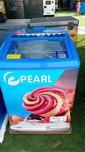 Silent Operation Pearl 158l Chest Freezer Display Glass Top Freezer