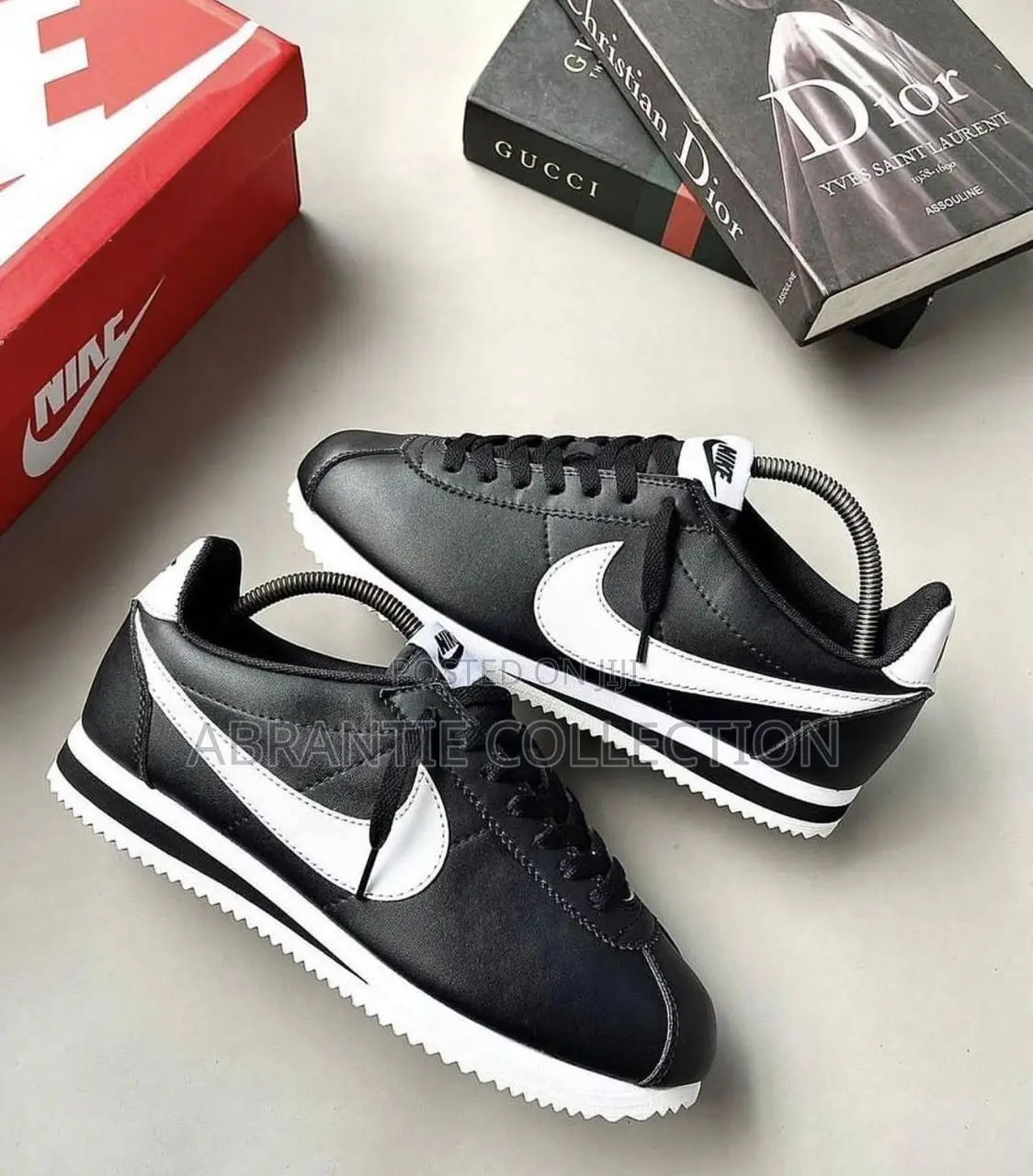 Nike Leather Cortez Black/White
