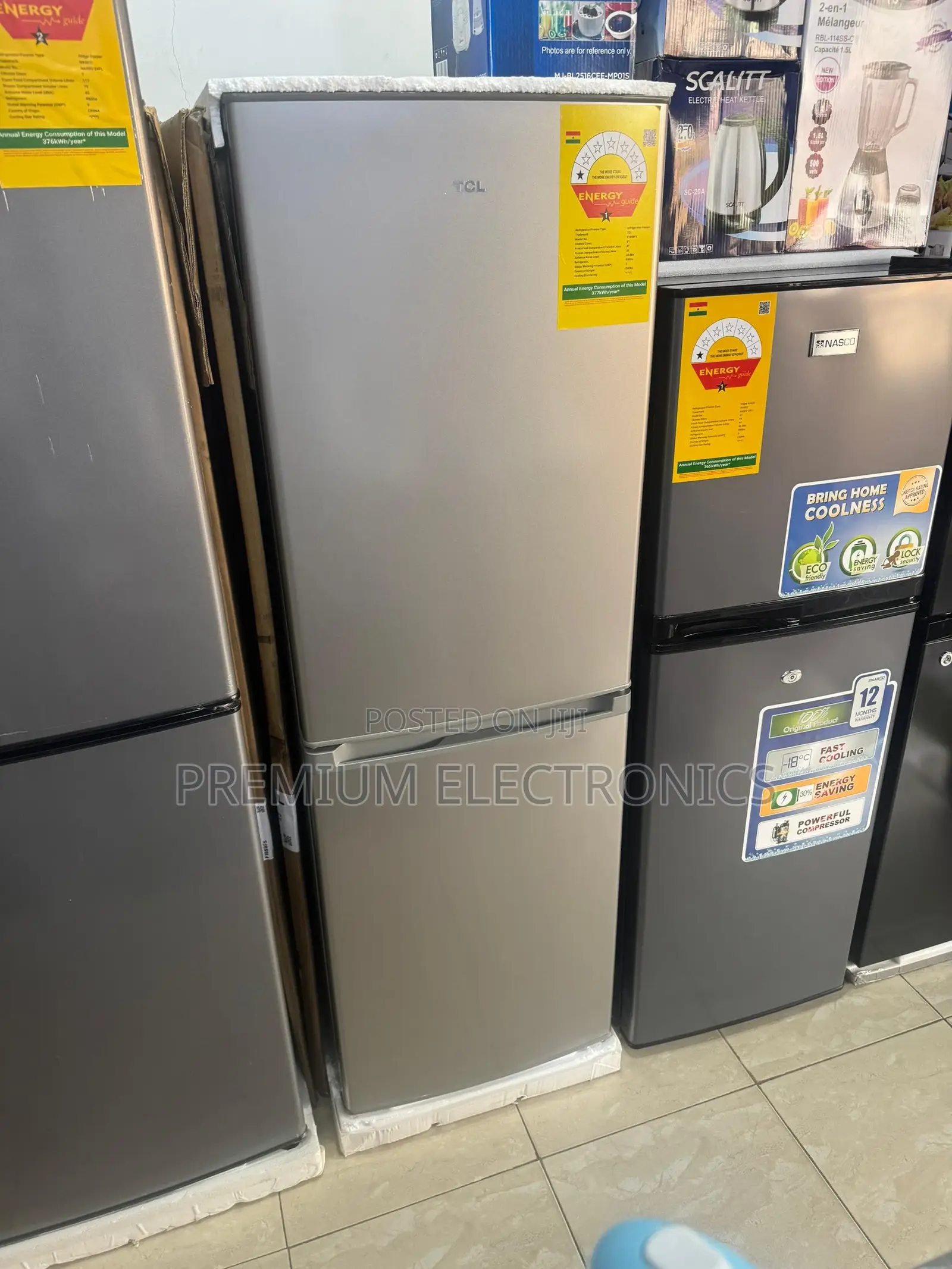 Tcl 142liters Bottom Mount Energy Saving, Fridge