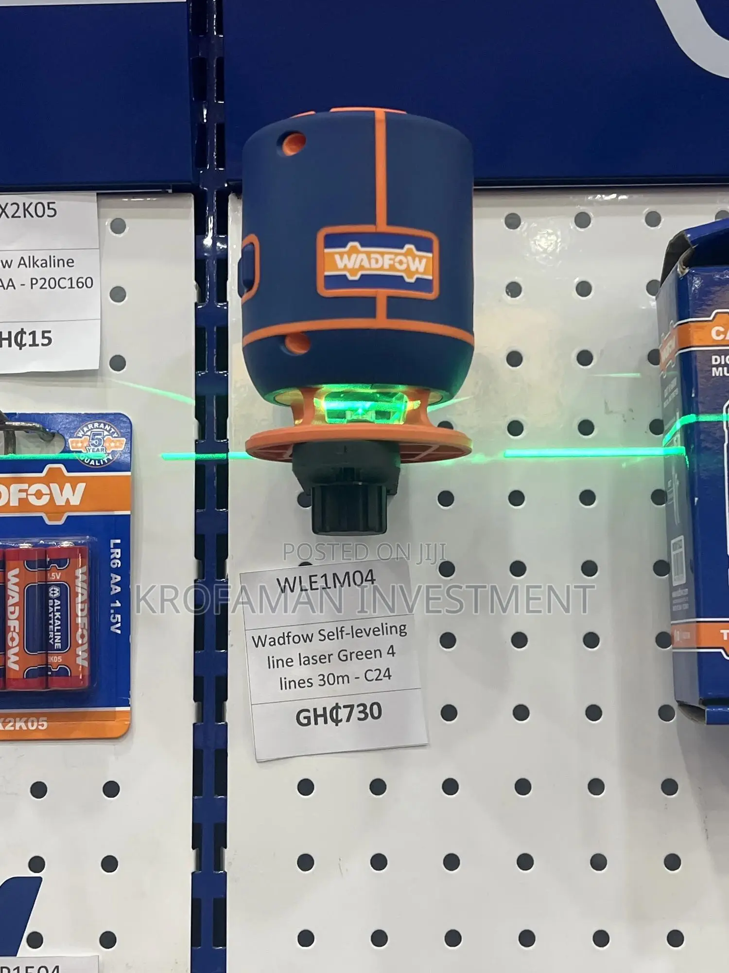Wadfow Self Leveling Line Laser(Green Laser Beams) – Wle1m04