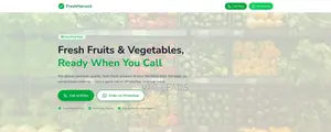 Fresh Produce Business Website - Call and Whatsapp Ordering