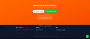Fresh Produce Business Website - Call and Whatsapp Ordering