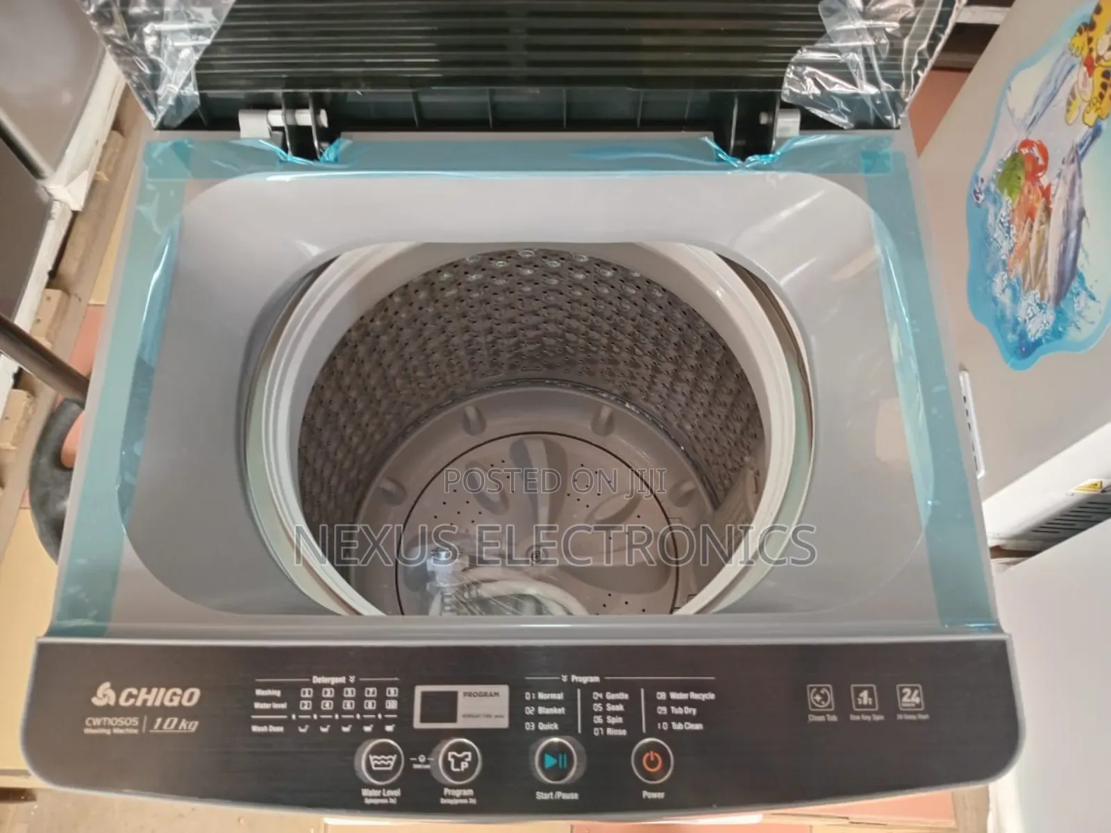 Brand New Chigo 10kg Automatic Top Load Washing Machine.